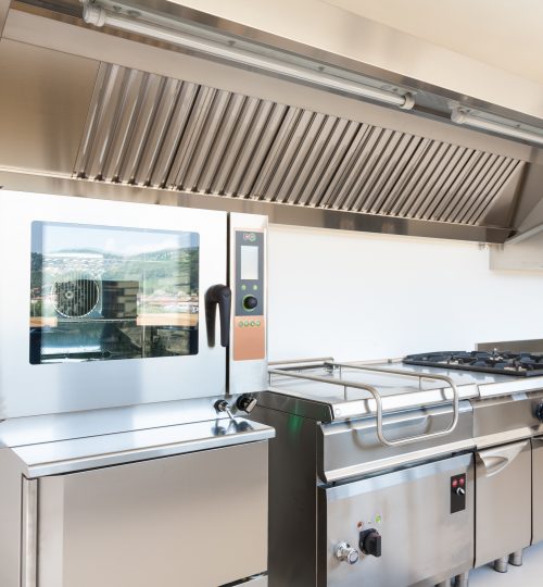 Professional kitchen in modern building